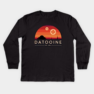 Datooine - Data Planet Kids Long Sleeve T-Shirt